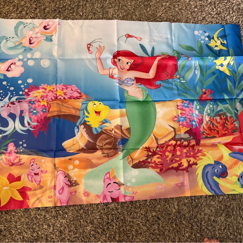 Colorful Little Mermaid Wall Tapestry
